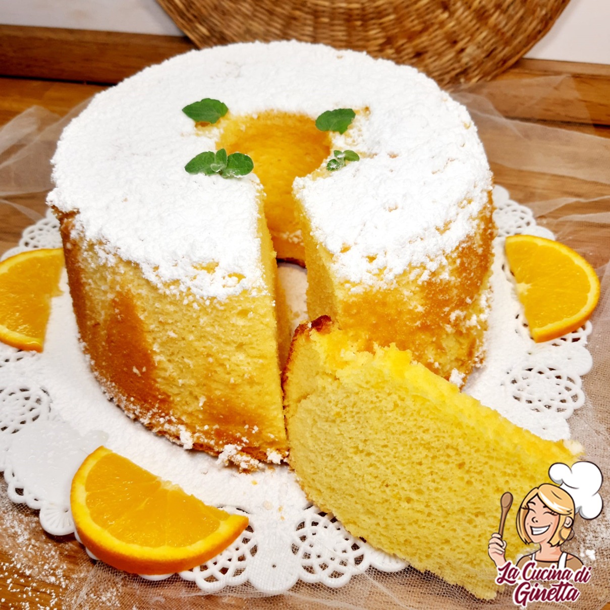 Chiffon cake all'arancia – La Cucina di Ginetta