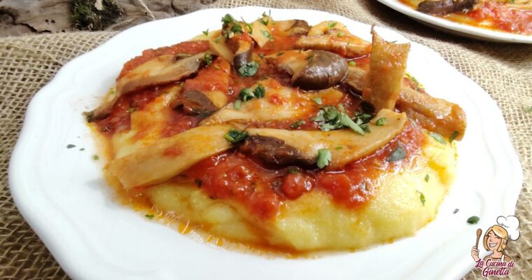 POLENTA CON FUNGHI CARDONCELLI